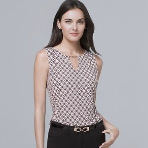 White House Black Market Geo-print Tank